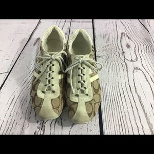 Coach Sneaker Tennis Shoe Tan/Brown “Kaitlyn”